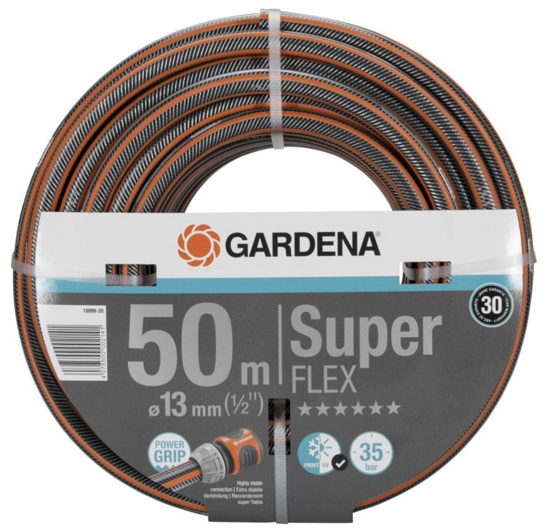50m Gardena Premium SuperFLEX Gartenschlauch 13 mm (1/2 Zoll) für 50,85€ (statt 68€)