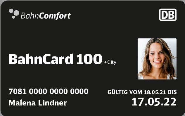 1 Jahr BahnCard 100 (2. Klasse) für junge Leute bis 26 Jahren und Ältere ab 65 Jahren für 2.664€ (statt 4.144€)