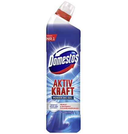 4x Domestos WC Gel mit Ocean Duft für 3,51€ (statt 5€)   Prime Sparabo