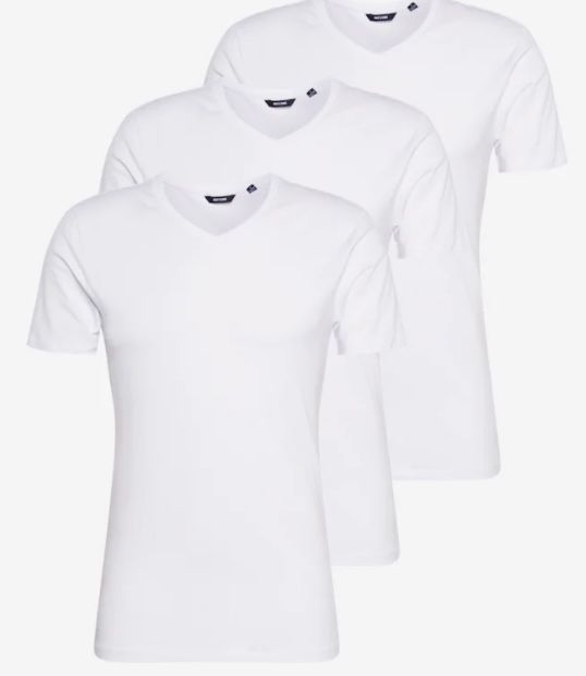 3er Pack Only & Sons T Shirts in Weiß für 11,96€ (statt 20€)   L bis 2XL