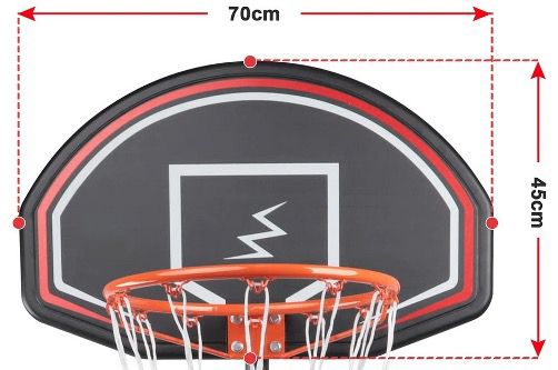 YOLEO Basketballkorb für Kinder 1,6 bis 2,1 Meter höhenverstellbar für Outdoor für 43,79€ (statt 59€)