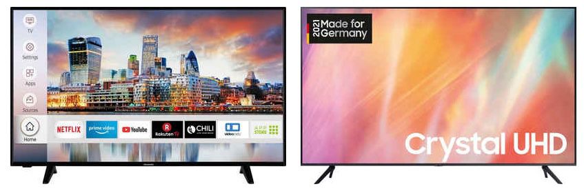 OTTO: 15% Rabatt auf ausgewählte Fernseher   z.B. Hisense 55U8HQ 55 Zoll für 858,26€ (statt 1.019€)