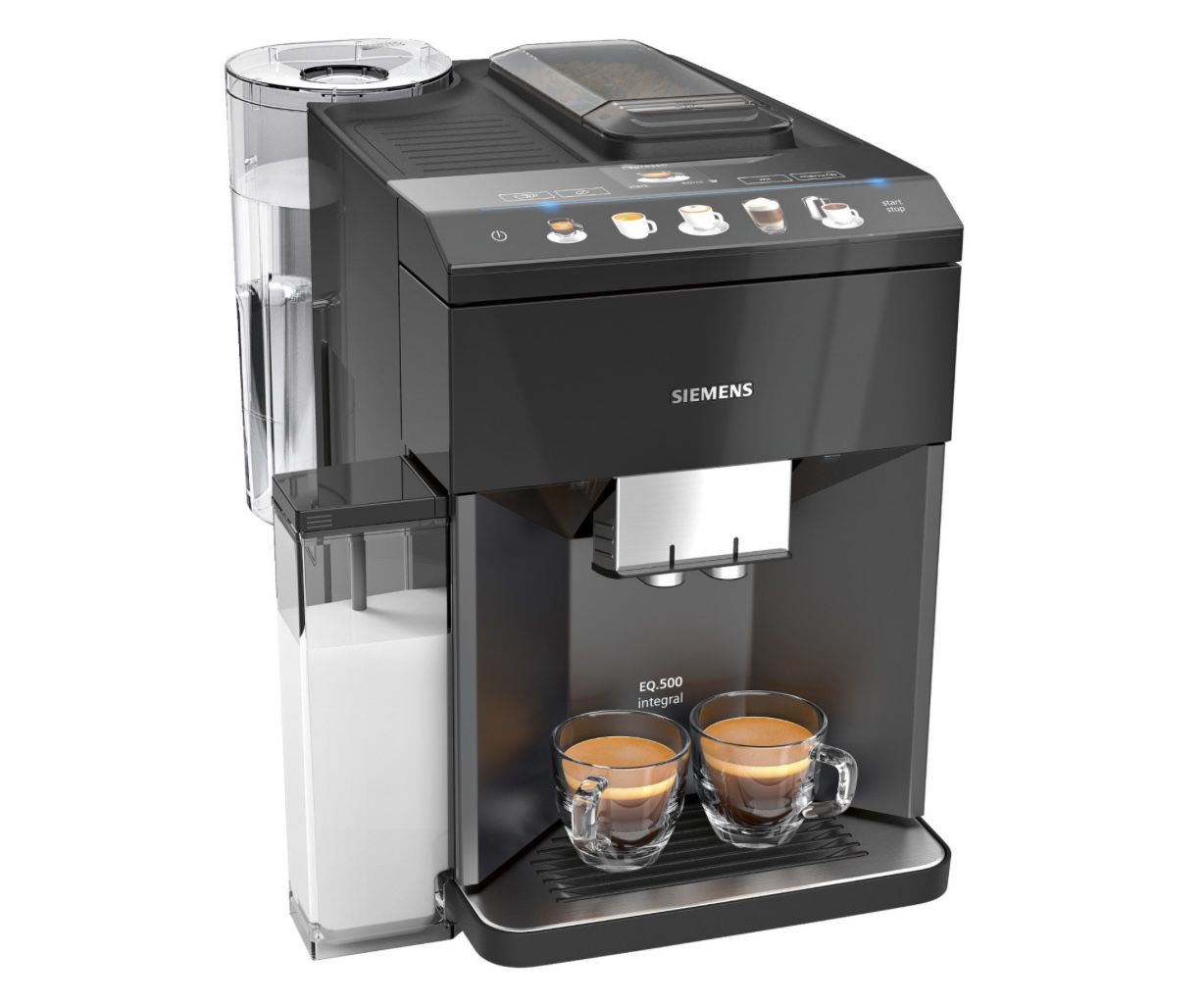 SIEMENS TQ505D09 EQ.500 integral Kaffeevollautomat in Schwarz ab 505,99€ (statt 585€)