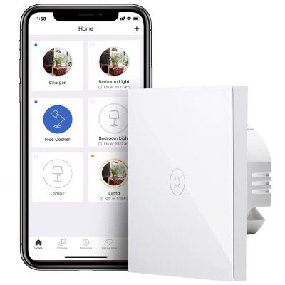 Meross Smart Lichtschalter WLAN mit Touchscreen und App Fernsteuerung inkl. Alexa, Google Home und IFTTT für 9,17€ (statt 18€)