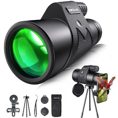 Aikove Monokular Starscope 12x50 mit HD Zoom inkl. Smartphone Halter und Stativ für 21,97€ (statt 40€)