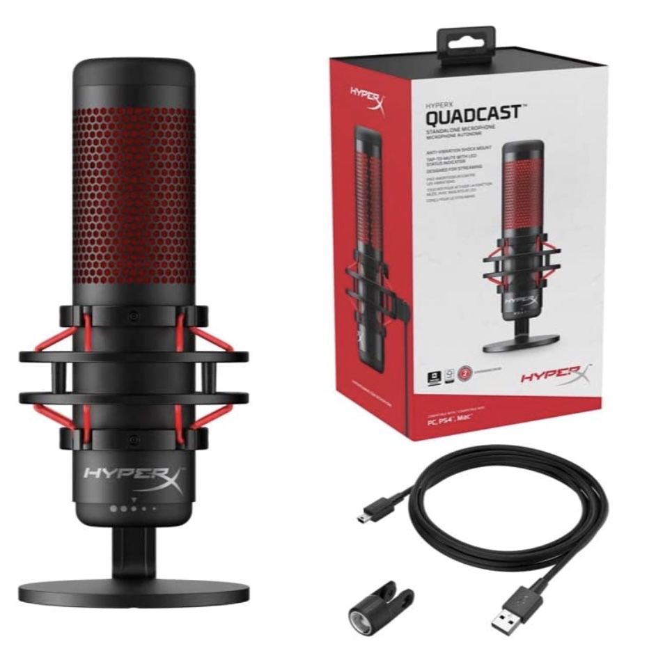 HyperX QuadCast Desktop Mikrofon für 79,99€ (statt 98€)