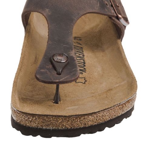 Birkenstock Gizeh Damen Zehentrenner aus Nubukleder (geölt) ab 33,99€ (statt 64€)