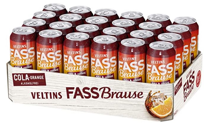 24x Veltins Fassbrause Cola Orange für 17,76€ (statt 24€)