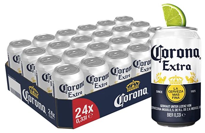 24x Corona Extra Premium Lager Dosenbier ab 20,73€ (statt 26€)