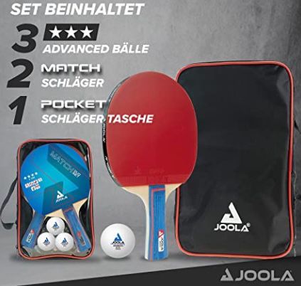 JOOLA Tischtennis Set Duo PRO inkl. 2 Schläger & 3 Bälle für 15,51€ (statt 20€)