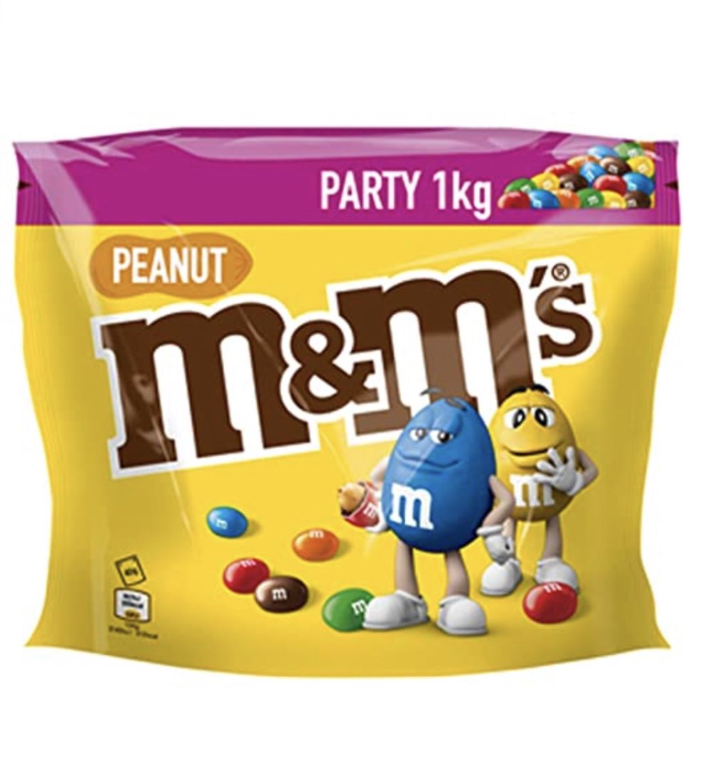 1kg m&#038;m&#8217;s Peanut Party Pack ab 8,55€ -prime