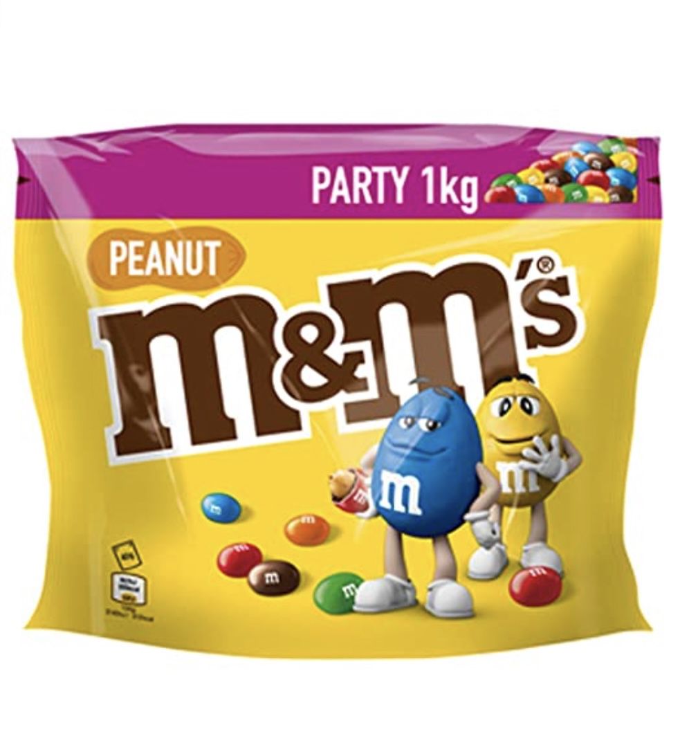 1kg m&ms Peanut Party Pack ab 8,99€ (statt 14€)