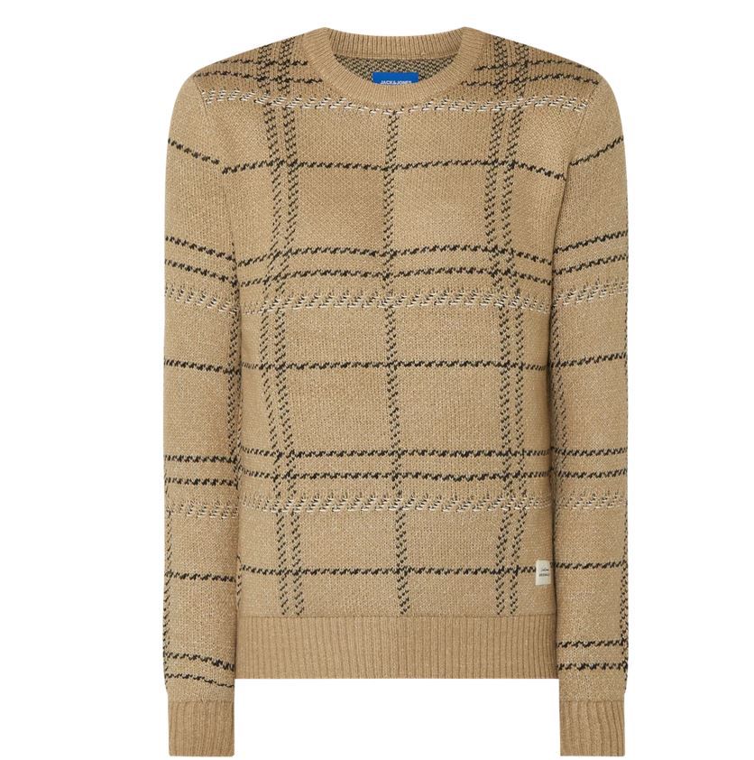 Jack & Jones Pullover mit Webmuster   Sand für 9,99€ (statt 30€)