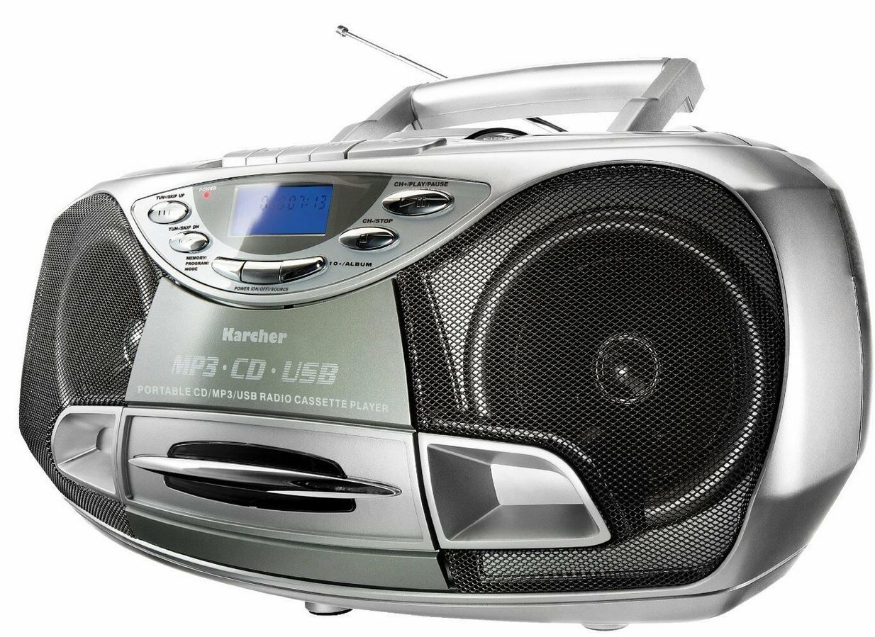 Karcher CD Radio RR 510N N   Boombox (CD Player, UKW Radio und USB) für 49,99€ (statt 70€)