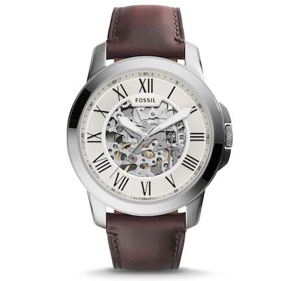 Fossil Grant Automatic Herrenuhr 45 mm mit Lederarmband für 98,99€ (statt 189€)