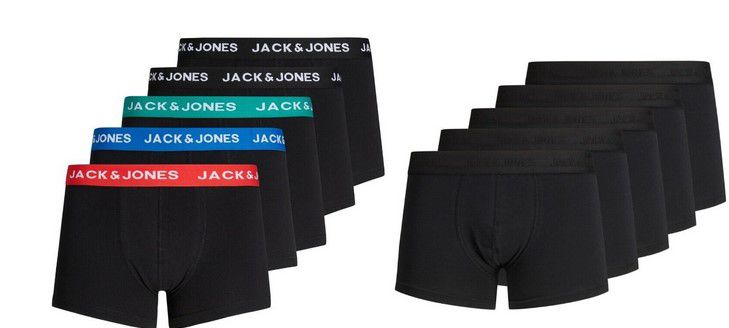6x Jack & Jones Herren Boxershorts bis 2XL für 26,36€ (statt 34€)