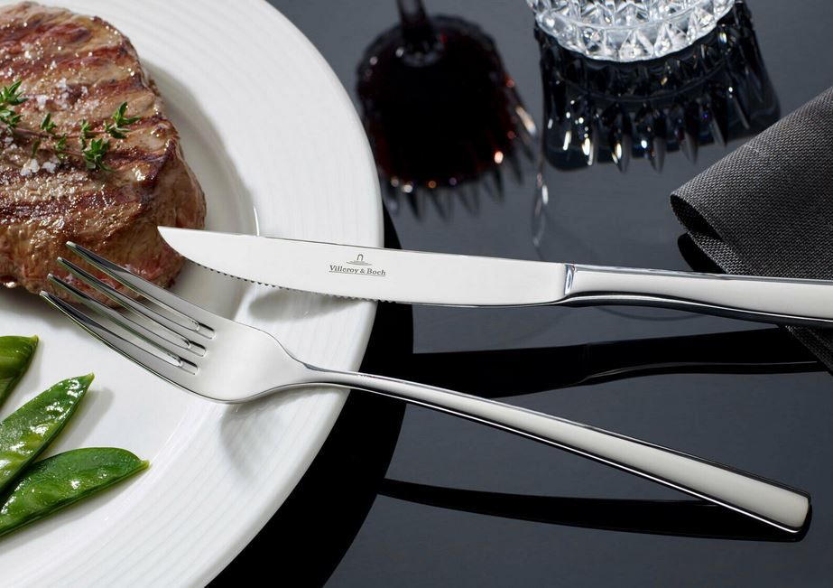 Villeroy & Boch Piemont   Edelstahl Steakbesteck 12 teilig für 29,99€ (statt 60€)