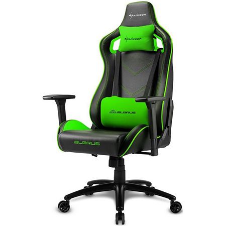 Sharkoon ELBRUS 2 Gaming Stuhl in schwarz/grün für 179,89€ (statt 214€)