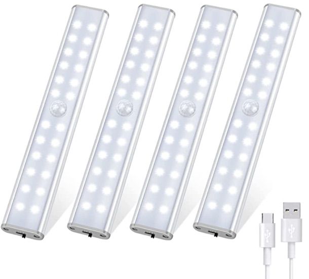 4er Pack: Tanbaby LED Schrankbeleuchtung ‎mit 24 LEDs und Akku für 30,39€ (statt 38€)
