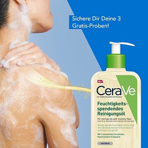 3 Gratis Feuchtigkeitsspendende Reinigungsöl von CeraVe gewinnen