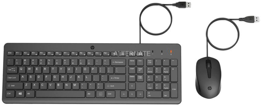 HP 150 Maus und Tastatur Set (kabelgebunden) für 14,99€ (statt 26€)