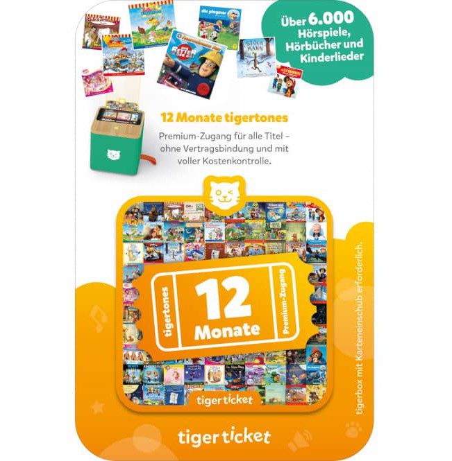 tigermedia tigerticket 12 Monate für 56,87€ (statt 77€)