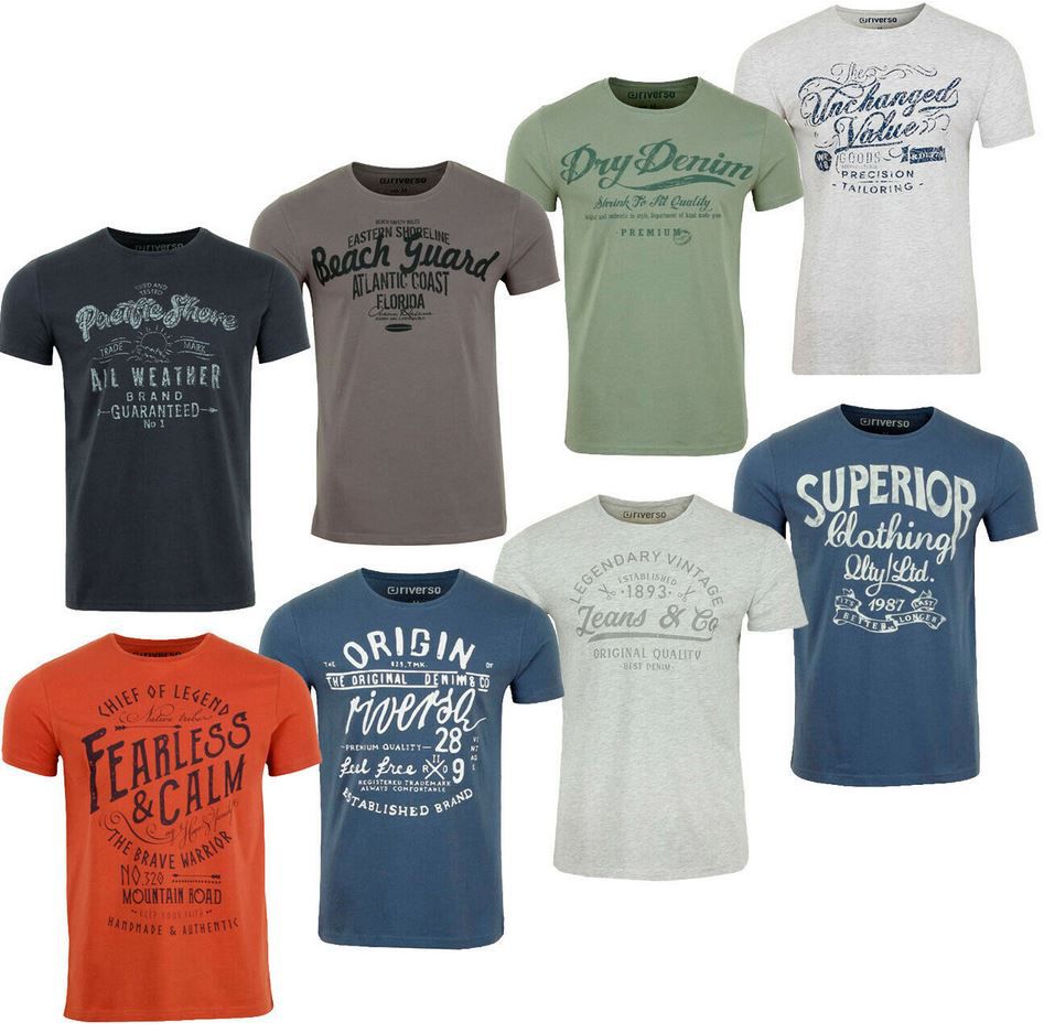 riverso RIVLeon verschiedene T Shirts für je 11,95€ oder 4 für 35,84€