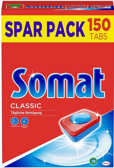 Somat Classic   Spülmaschinen Tabs 150er Sparpack für 10,39€ im Sparabo (statt 14€)