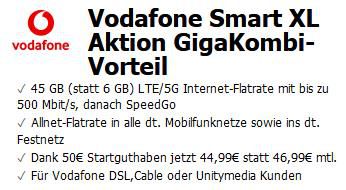 Apple iPhone 12 Pro 128GB für 89€ + Vodafone Allnet Flat mit 45GB LTE/5G für 44,99€ mtl.