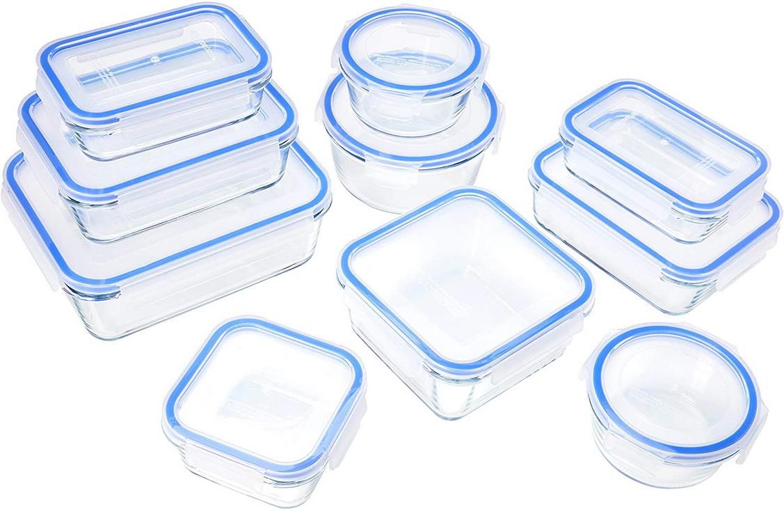 10x BPA Freie Glasbehälter für Lebensmittel mit Deckel für 25,47€ (statt 45€)