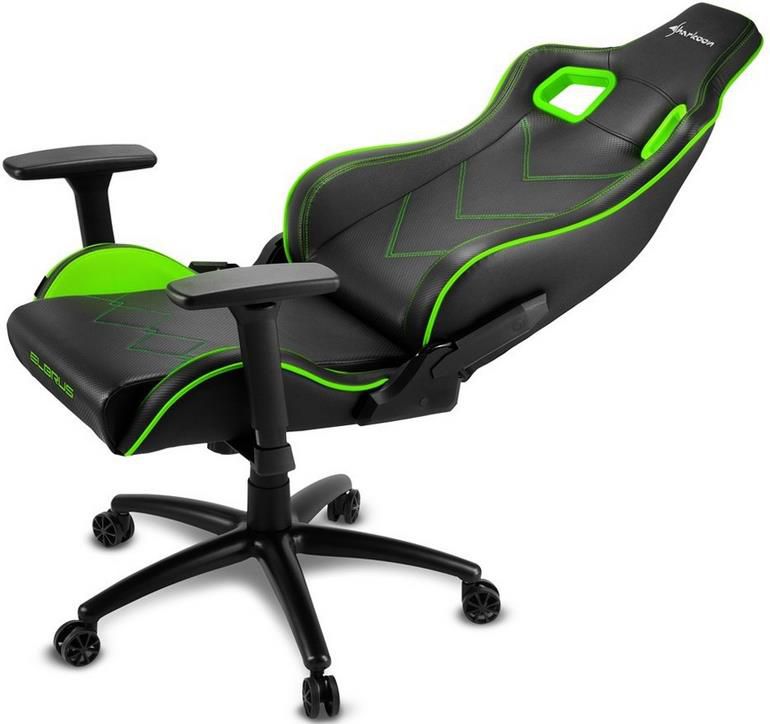 Sharkoon ELBRUS 2 Gaming Stuhl in schwarz/grün für 159,90€ (statt 195€)