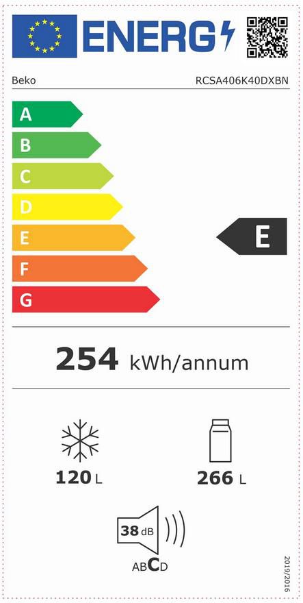 BEKO (RCSA406K40DXBN) Kühl /Gefrierkombination für 386,91€ (statt 529€)