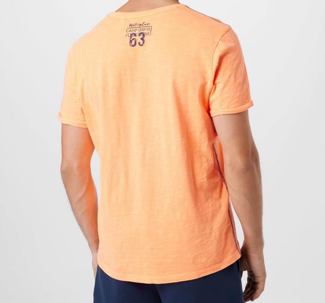 Camp David T Shirt in orange / schwarz für 13,96€ (statt 35€)