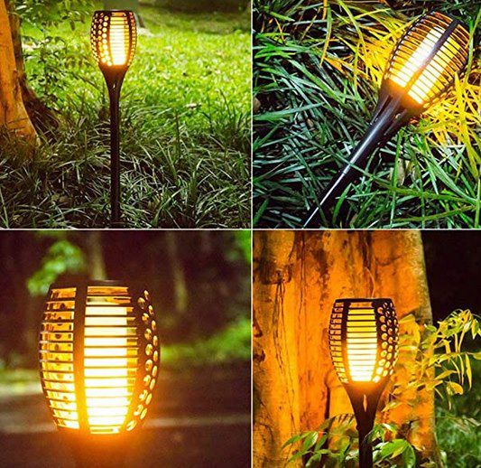 2er Pack: XZN Solar LED Gartenfackeln mit 96 LEDs und Flammeneffekt für 27,99€ (statt 40€)