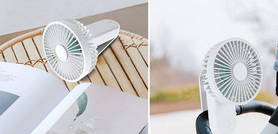 Aitsite Mini USB Ventilator mit Clip & 4.000mAh Akku ab 6,99€   Prime