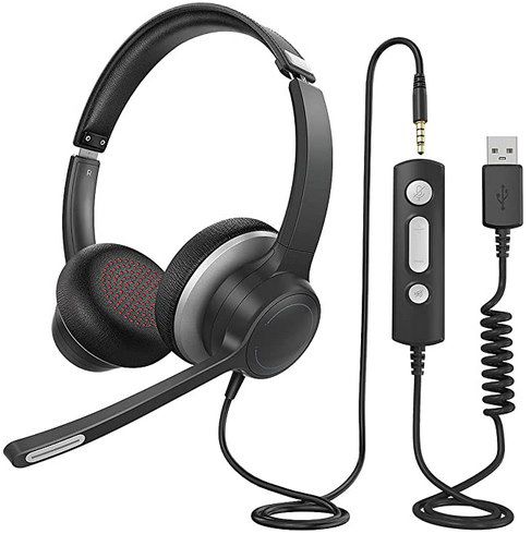 Lovchter HC6 Headset mit Mikrofon (USB / 3,5mm) für 6,99€   Prime