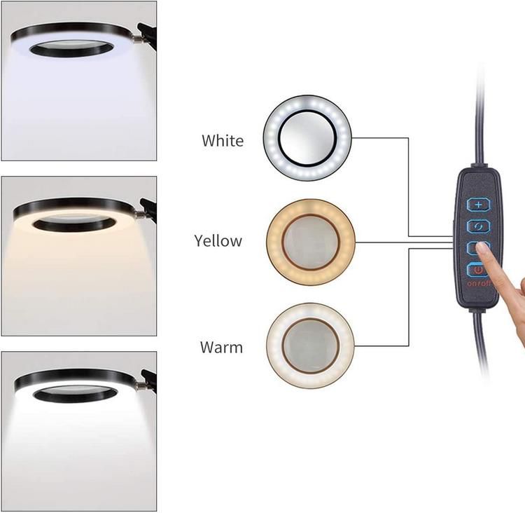 Schreibtischlampe mit 12W LED und 3 Farbtemperaturen   Dimmbar   für 17,99€ (statt 29,99€)