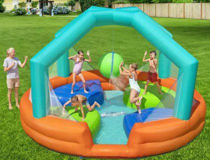 Bestway H2OGO! Wasserpark Dodge & Drench, Polyester, 450 x 450 x 268 cm  für 214,19€ (statt 300€)