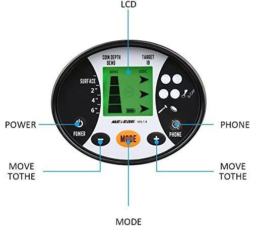 Meterk Metalldetektor MK14 für Gold, Silber & andere Metalle für 35,99€ (statt 60€)