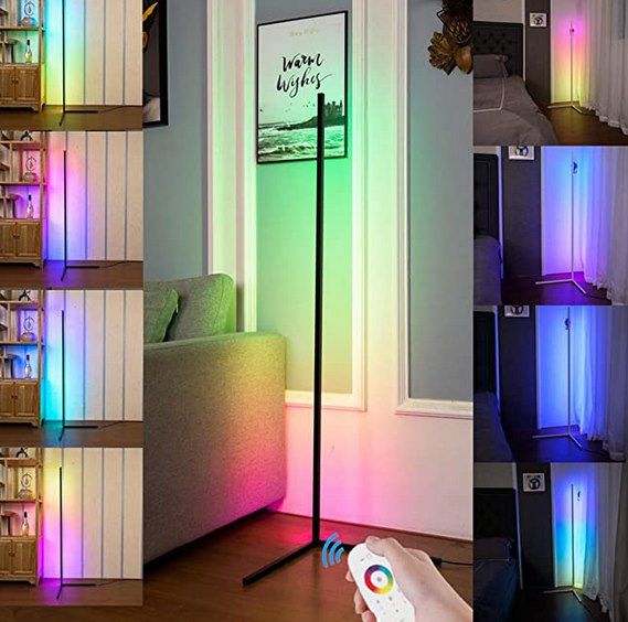 JHJLIB ‎WRLD888 LED RGB Stehlampe mit Fernbedienung für 47,99€ (statt 60€)