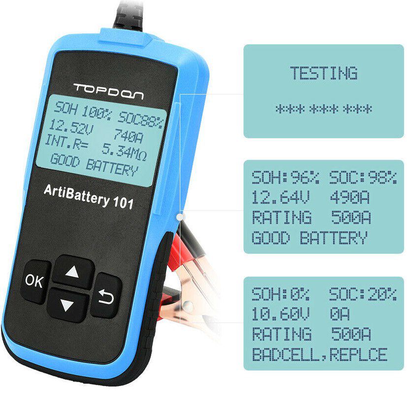 TOPDON AB101 Kfz Batterietester für 38,99€ (statt 50€)