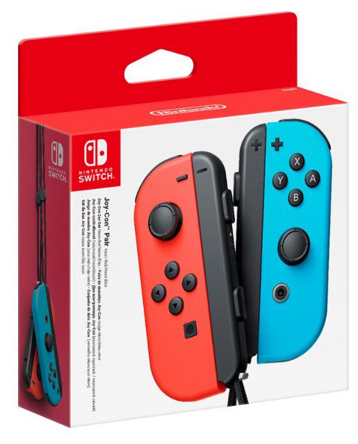 Nintendo Switch Joy Con Controller Neon Rot/Blau für 55,99€ (statt 64€)