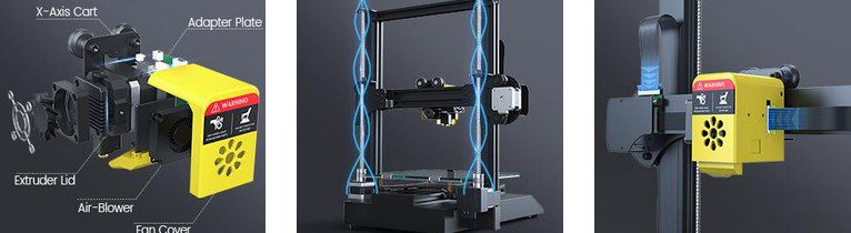 Fokoos Odin 5 F3   3D Drucker mit doppelter Z Achse & Integriertem Extruder für 259,99€ (statt 360€)