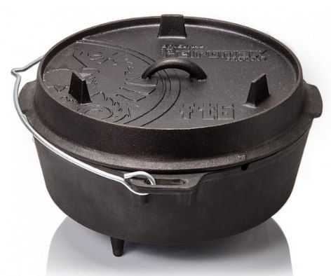 Petromax Feuertopf ft6 Dutch Oven mit Füßen inkl. Deckelheber für 62,90€ (statt 78€)