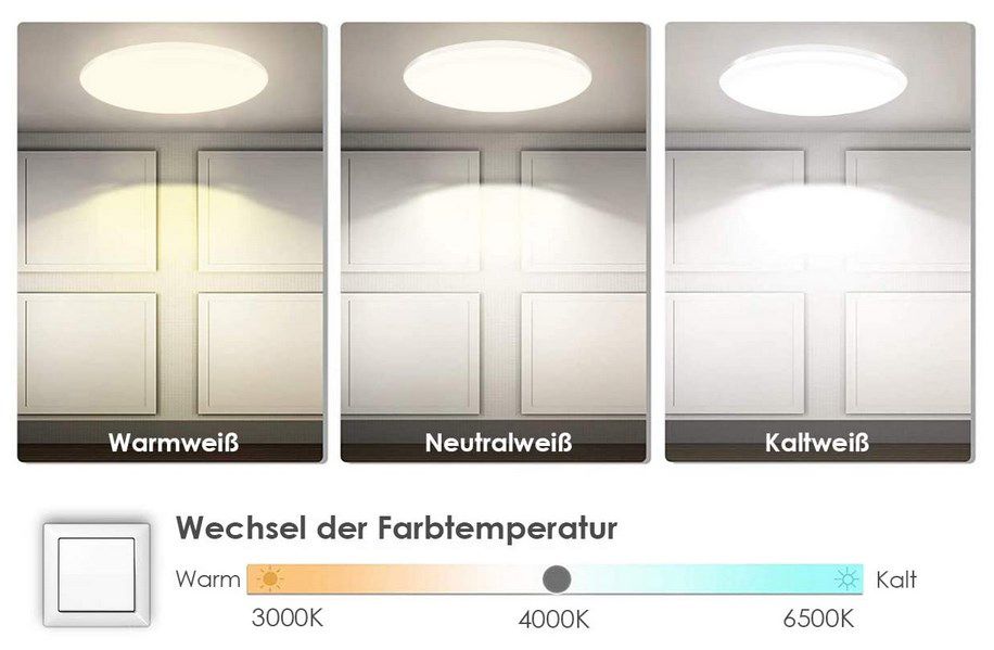 Sunzos LED Deckenleuchte für 19,24€ (statt 29€)