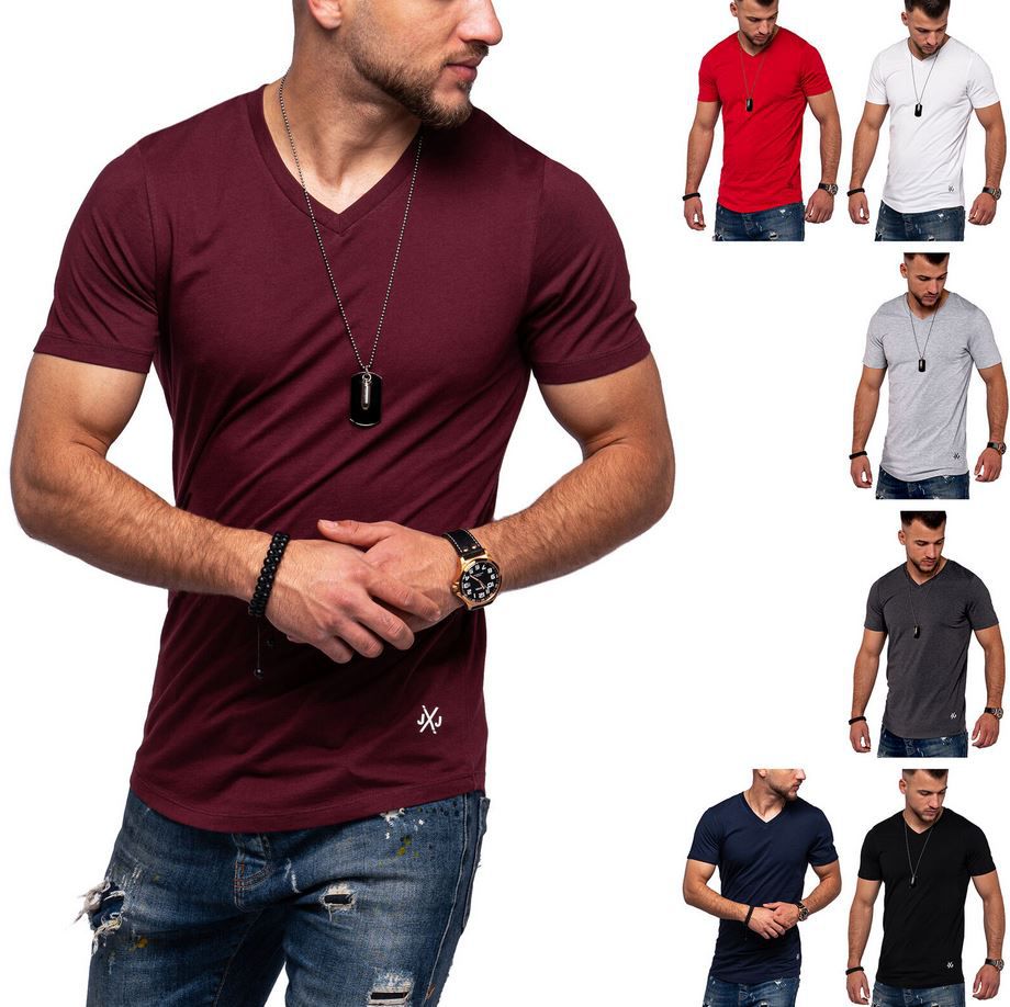 Jack & Jones Infinity Herren V  u. Rundhals T Shirts für je 10,99€ (statt 15€)