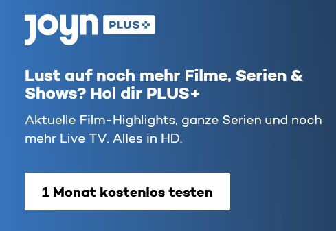 1 Monat Joyn PLUS+ Premium mit über 40.000 Filme & Serien gratis (statt 7€)