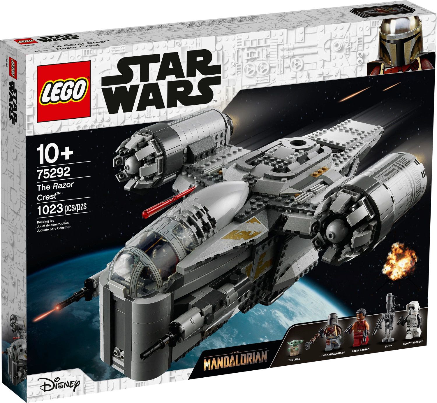 Lego 75292 Star Wars Der Mandalorianer – Razor Crest mit Baby Yoda für 109,70€ (statt 129€)