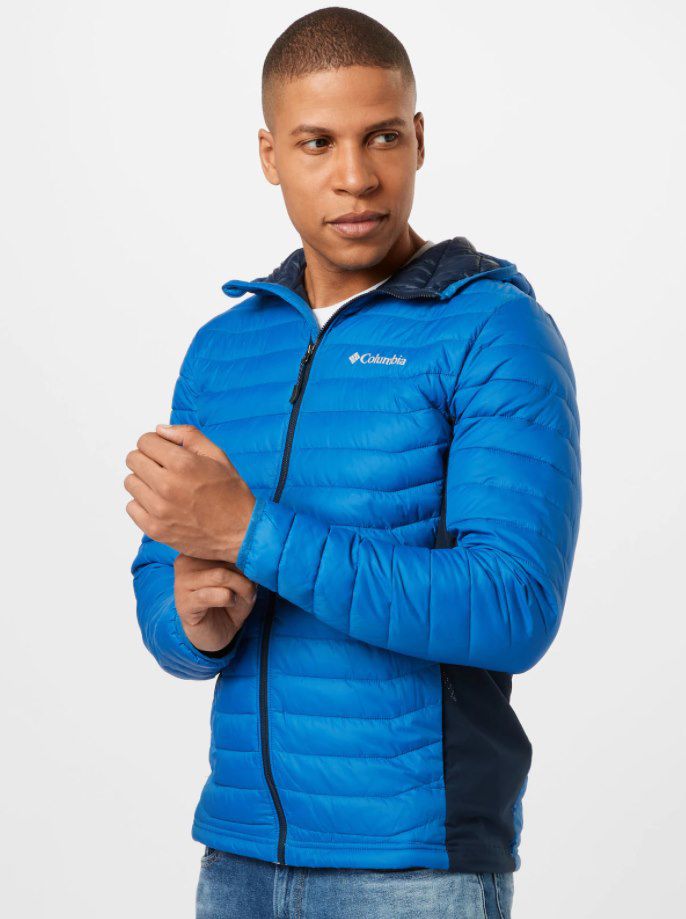 Columbia Powder Pass Jacke in blau für 48,93€ (statt 70€)