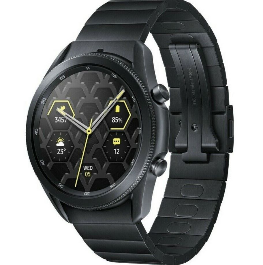 Samsung Galaxy Watch 3 Titanium Smartwatch 45mm Mystic Black für 339,99€ (statt 438€)